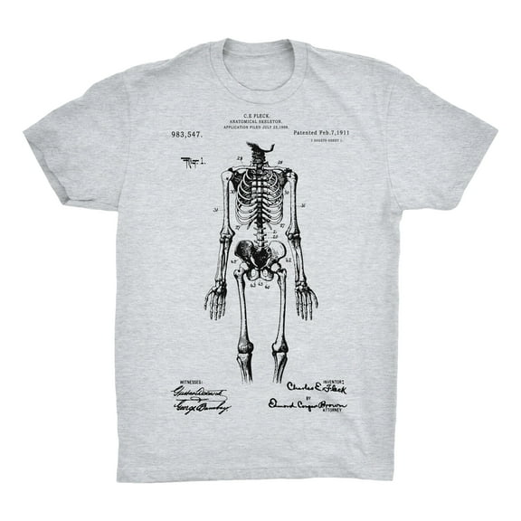 Skeleton Patent 100% Cotton Premium T-Shirt
