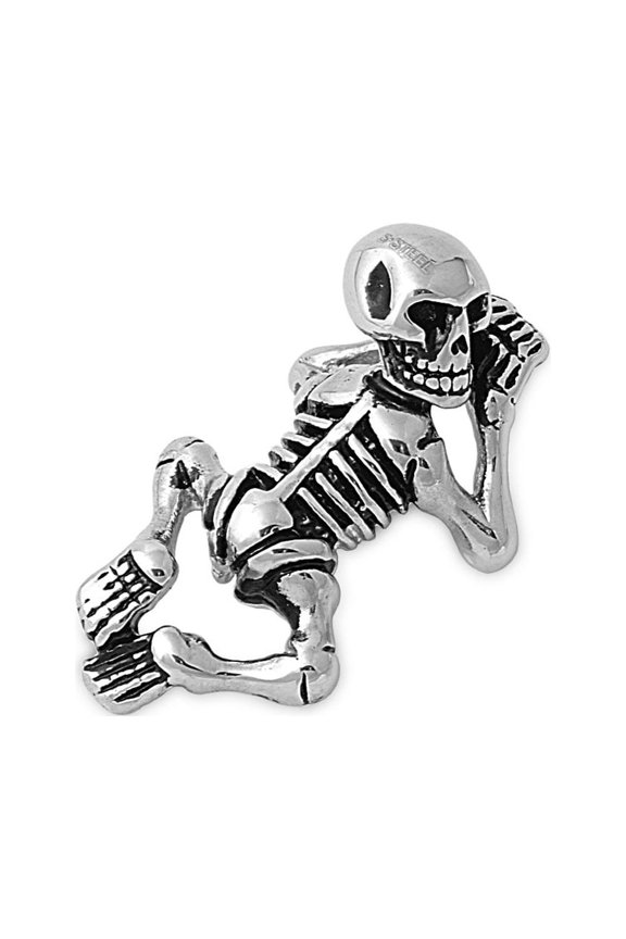 Skeleton Pendant Stainles Steel