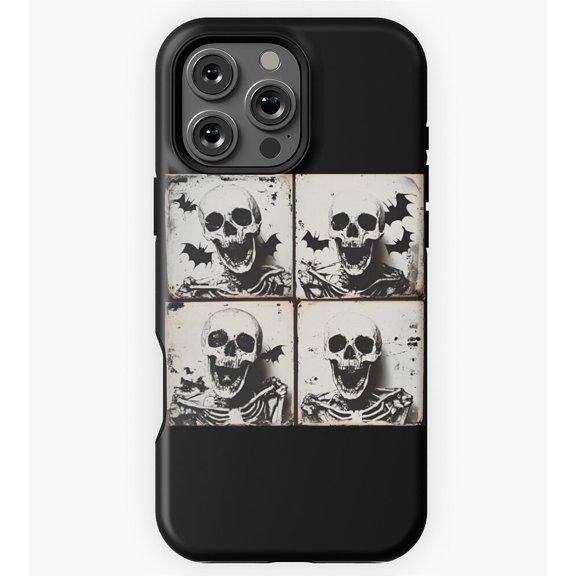 Skeleton Photobooth Halloween Vibes GA5529 Phone Case for iPhone 11 to 17 Pro Max