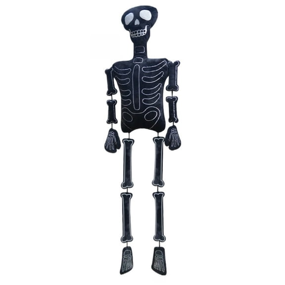 Skeleton Plush Toy Poseable Photo Prop Doll, Gothic Bone Figure Decor Plush