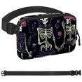 thumbnail image 1 of Skeleton Pocket Running Belt for Women Men, Phone Holder for Running, Running Fanny Pack for Women Men, Holder for Phone, Running Waist Pack, Adjustable Size, 1 of 6