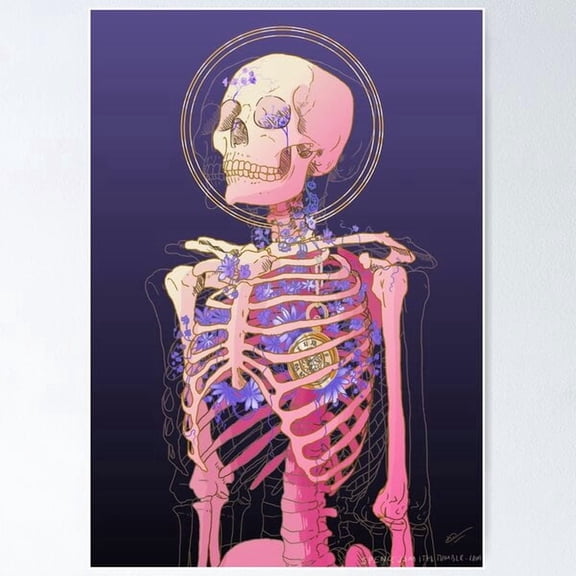 Skeleton Poster , Poster Print Only