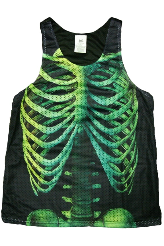Skeleton Print Tank Top