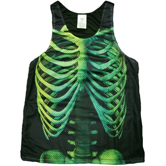 Skeleton Print Tank Top