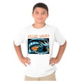 thumbnail image 1 of Skeleton Reaper Surfer Killer Waves Crewneck T Shirts Boy Girl Teen Brisco Brands S, 1 of 5