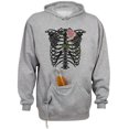 thumbnail image 1 of Skeleton Rib Cage Beer Holder Tailgate Hoodie Sweatshirt Unisex Large Oxford, 1 of 4