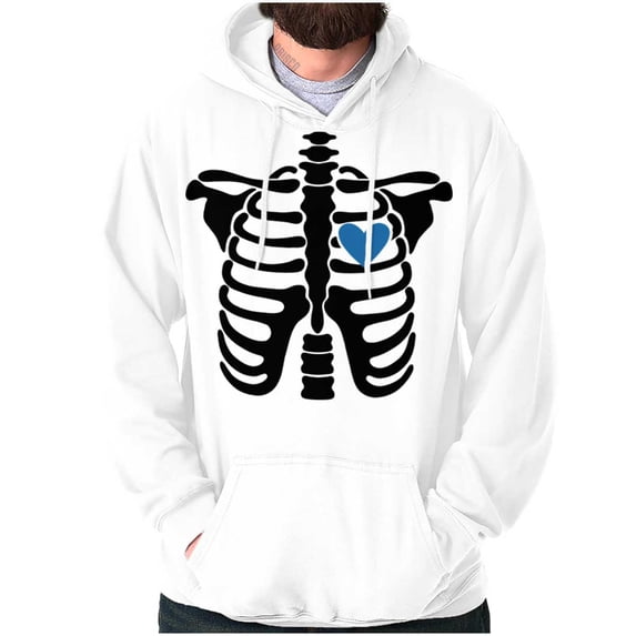Skeleton Rib Cage Cute Set His Hers Hoodie Hooded Sweatshirt Men Brisco Brands L