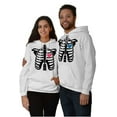 thumbnail image 1 of Skeleton Rib Cage Cute Set His Hers Men's Big & Tall Graphic Hoodie Brisco Brands 5X, 1 of 6