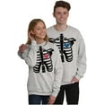 thumbnail image 1 of Skeleton Rib Cage Cute Set His Hers Women Crewneck Sweatshirt Brisco Brands L, 1 of 7