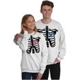 thumbnail image 1 of Skeleton Rib Cage Cute Set His Hers Women Crewneck Sweatshirt Brisco Brands M, 1 of 7