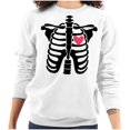 thumbnail image 1 of Skeleton Rib Cage Cute Set His Hers Women Crewneck Sweatshirt Brisco Brands M, 1 of 6