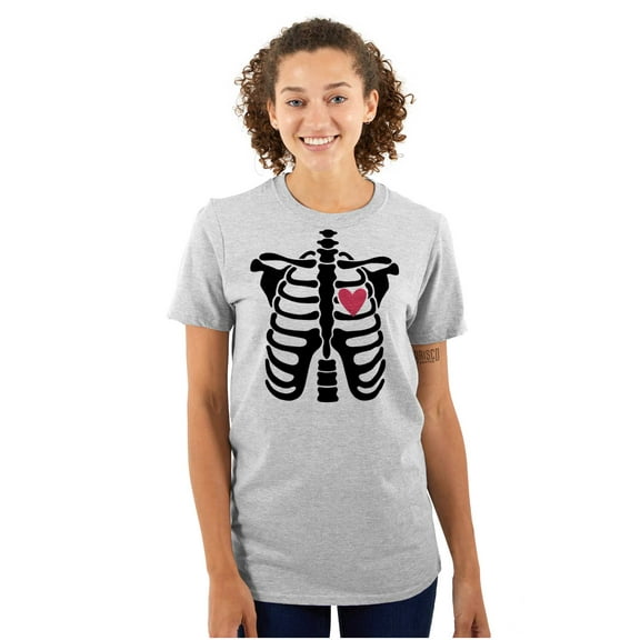 Skeleton Rib Cage Cute Set His Hers Women's Plus Size Graphic Tee Brisco Brands 3X