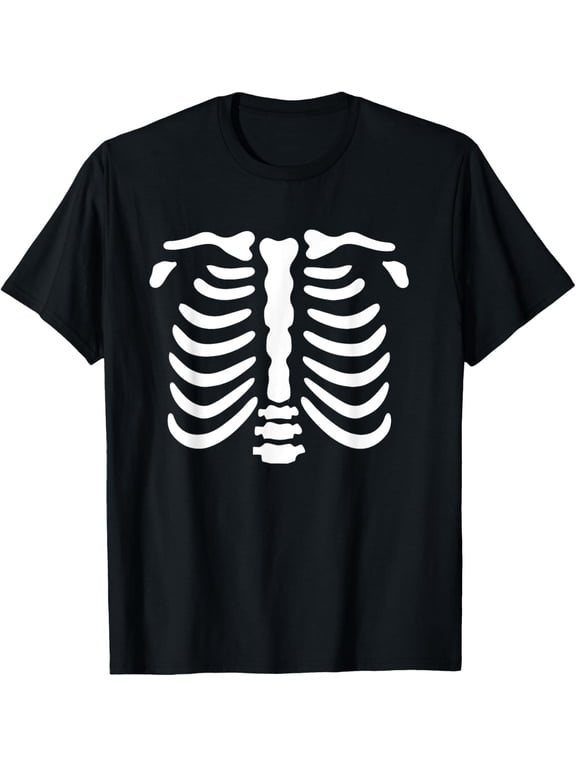 Skeleton Rib Cage Gifts Men Women Halloween Costume Skeleton T-Shirt