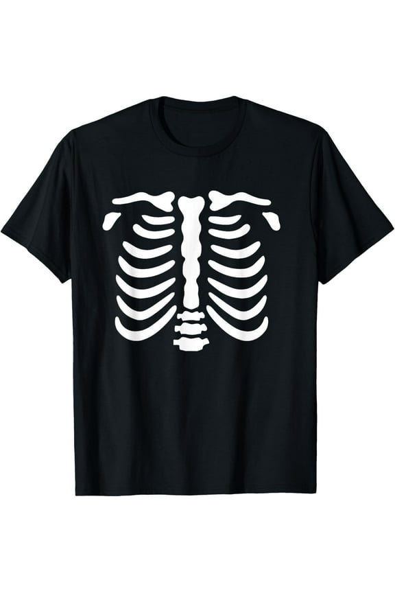 Skeleton Rib Cage Gifts Men Women Halloween Costume Skeleton T-Shirt