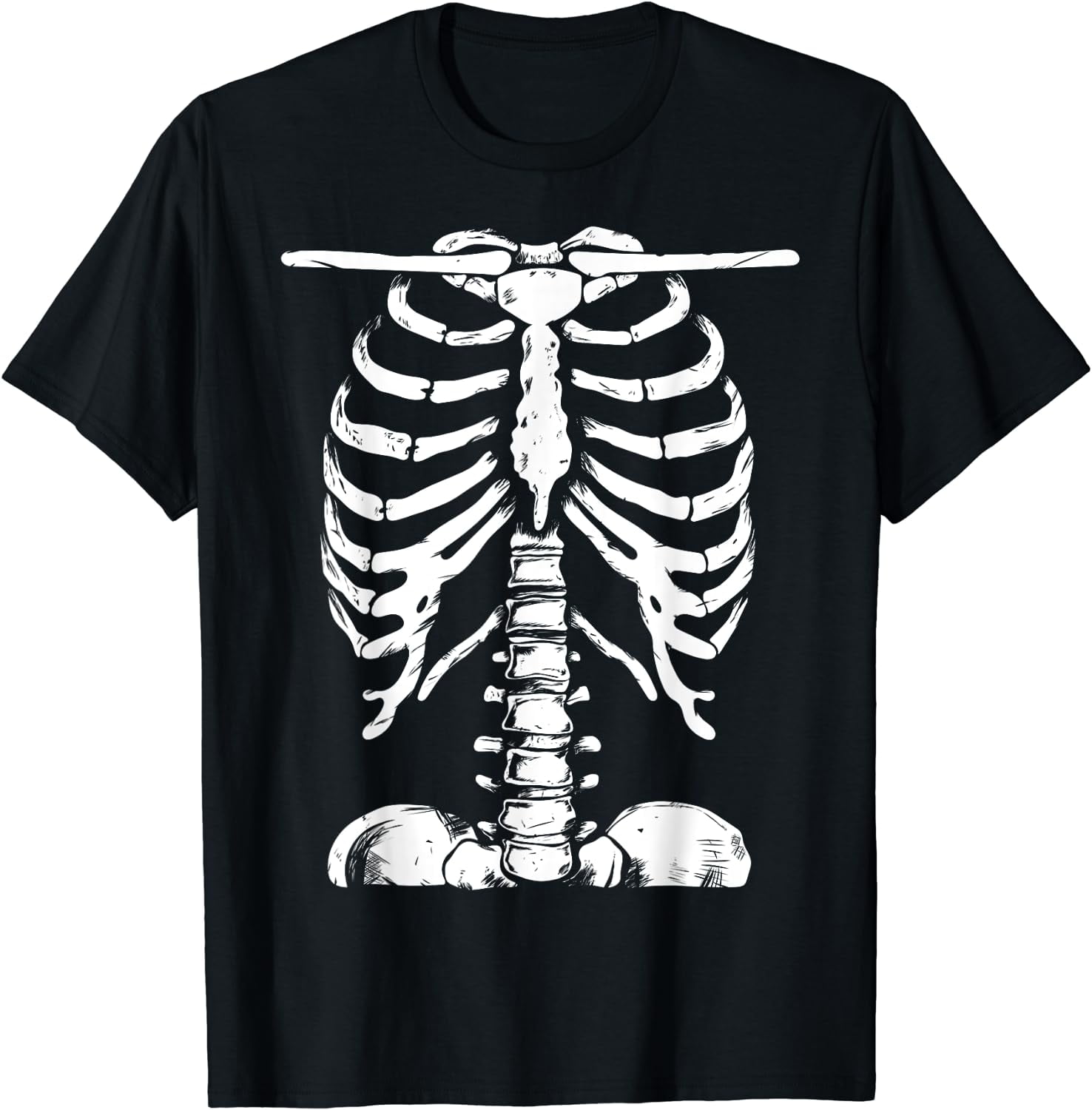 Skeleton Rib Cage Gifts Men Women Halloween Costume Skeleton TShirt
