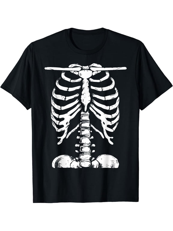 Skeleton Rib Cage Gifts Men Women Halloween Costume Skeleton T-Shirt