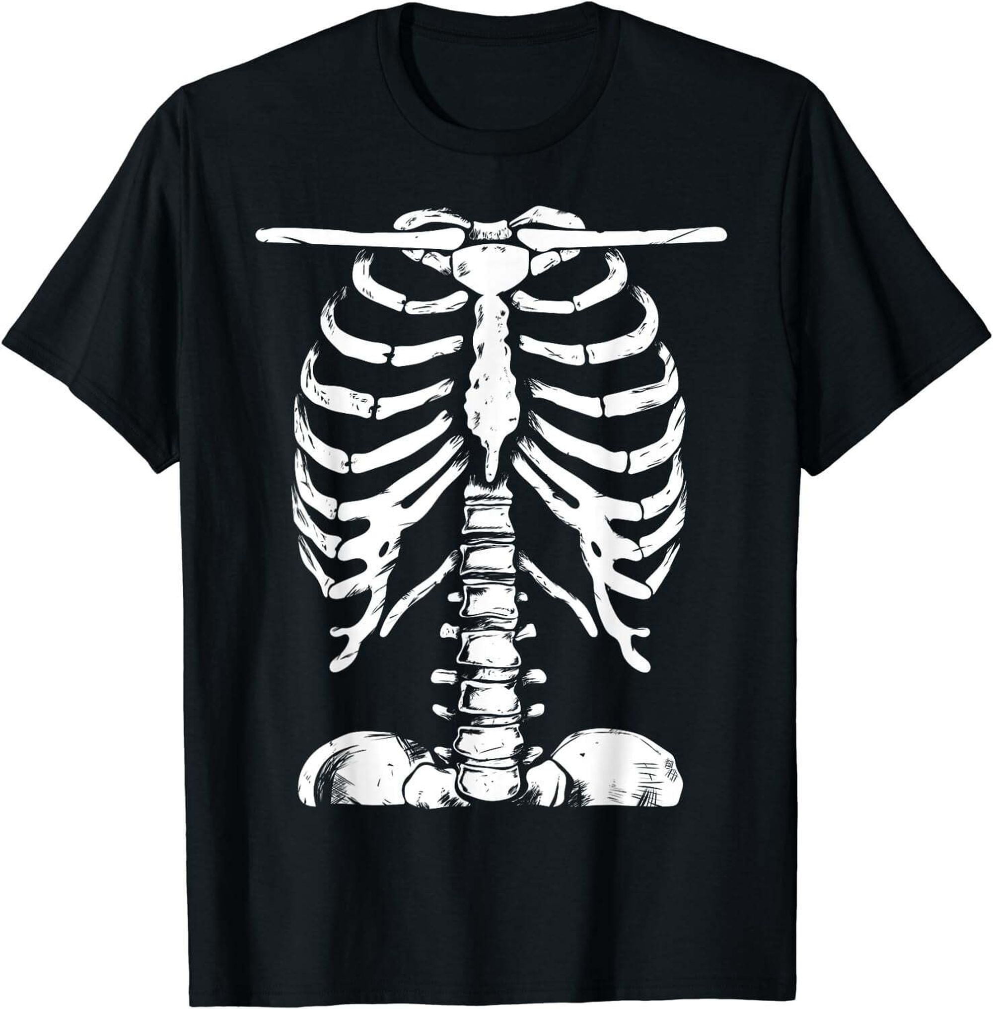 Skeleton Rib Cage Halloween Costume T-Shirt for Men and Women - Spooky ...