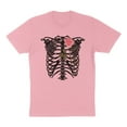 thumbnail image 1 of Skeleton Rib Cage Shirt Unisex Large Pink, 1 of 5