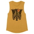 thumbnail image 1 of Skeleton Rib Cage Women's Muscle Tank Medium Antique Gold, 1 of 5