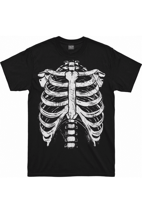 Skeleton Ribcage Shirt Xray Rib Cage Candy Halloween Shirts for Kids Boy T-Shirt