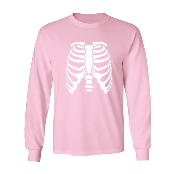 Skeleton Ribs Adult Long Sleeve T-shirt