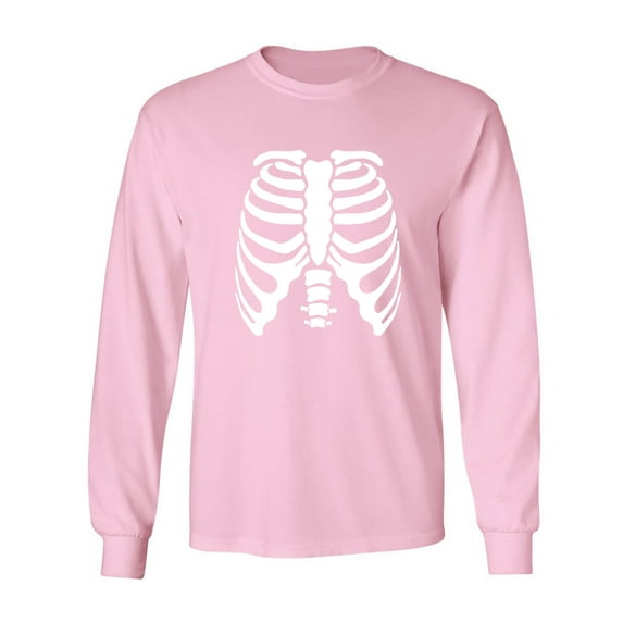 Skeleton Ribs Adult Long Sleeve T-shirt