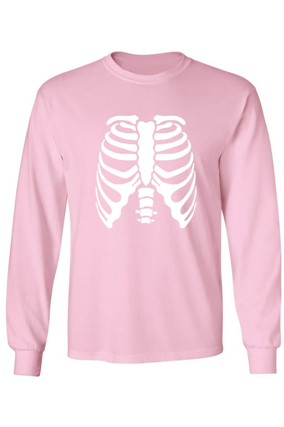 Skeleton Ribs Adult Long Sleeve T-shirt