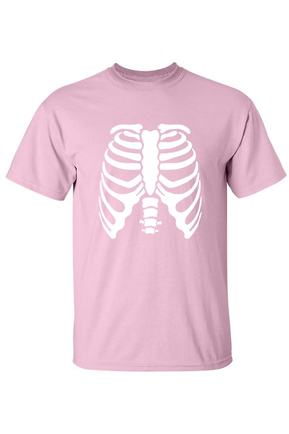 Skeleton Ribs Adult Short Sleeve T-shirt