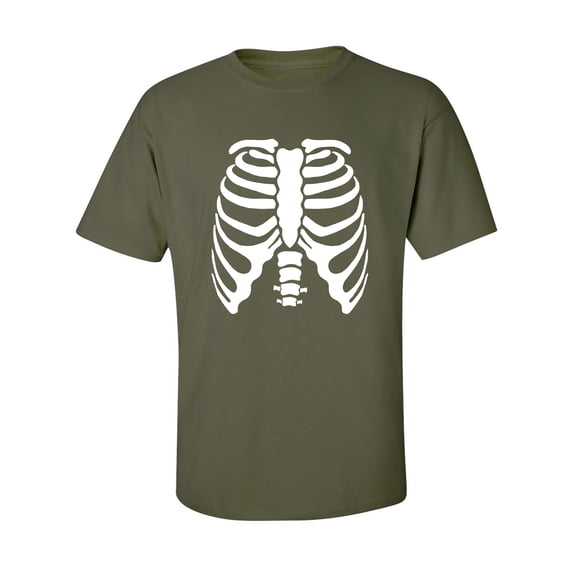 Skeleton Ribs Adult Short Sleeve T-shirt