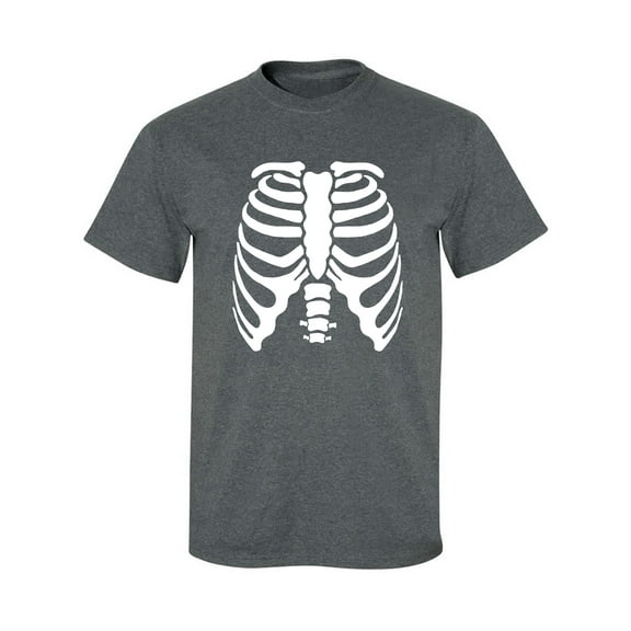 Skeleton Ribs Adult Short Sleeve T-shirt
