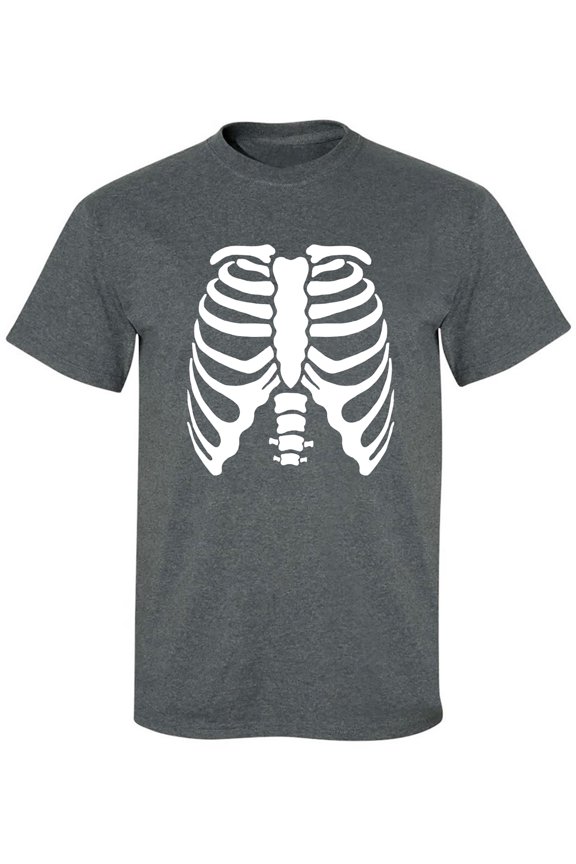 Skeleton Ribs Adult Short Sleeve T-shirt