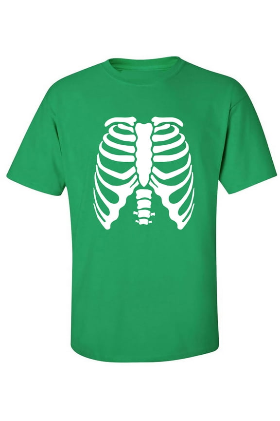 Skeleton Ribs Adult Short Sleeve T-shirt