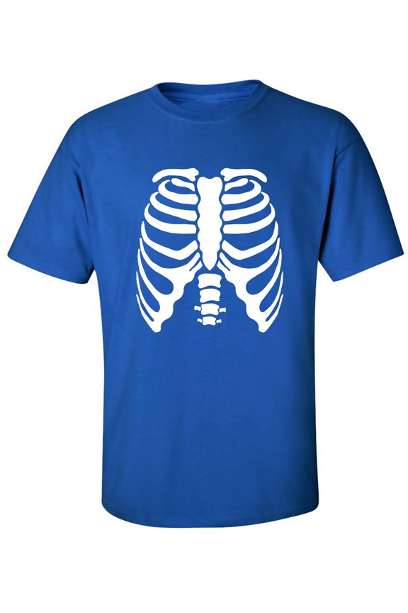 Skeleton Ribs Adult Short Sleeve T-shirt