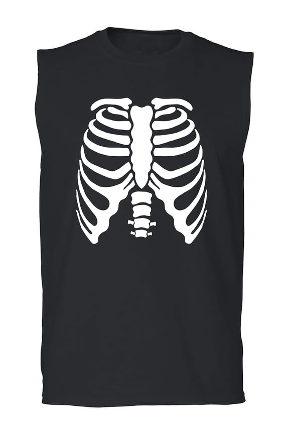 Skeleton Ribs Adult Sleeveless Tee