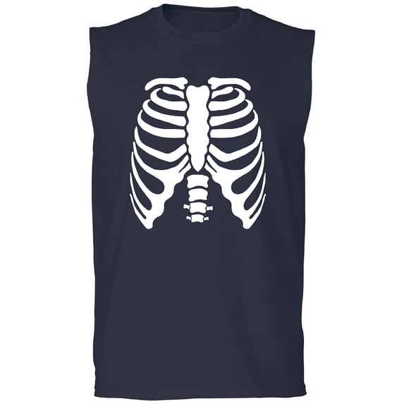 Skeleton Ribs Adult Sleeveless Tee