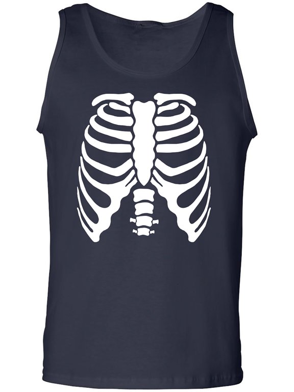 Skeleton Ribs Adult Tank Top