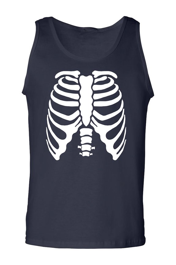 Skeleton Ribs Adult Tank Top