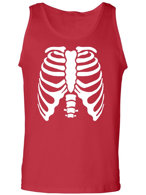 Skeleton Ribs Adult Tank Top