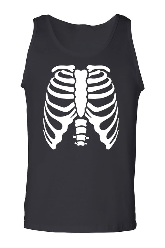 Skeleton Ribs Adult Tank Top