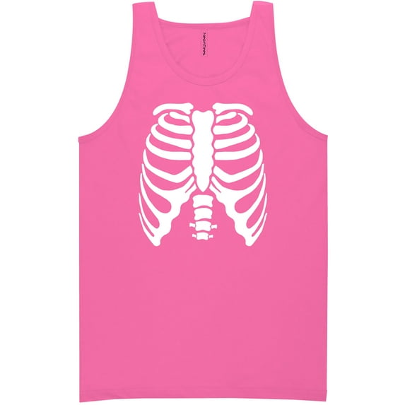 Skeleton Ribs Neon Tank Top