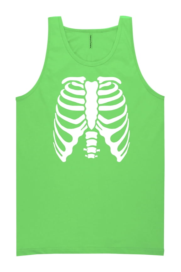 Skeleton Ribs Neon Tank Top