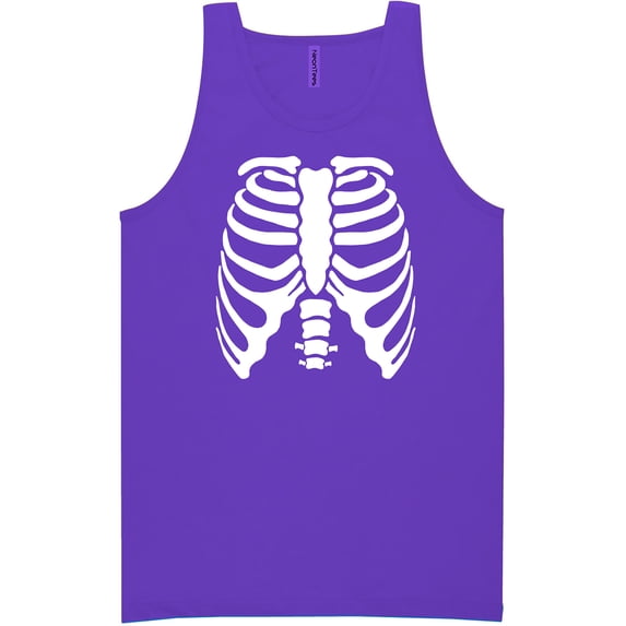 Skeleton Ribs Neon Tank Top