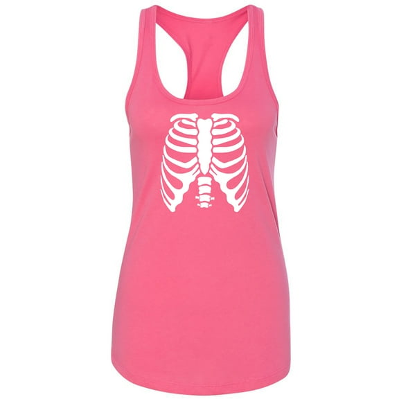 Skeleton Ribs Racerback Tank