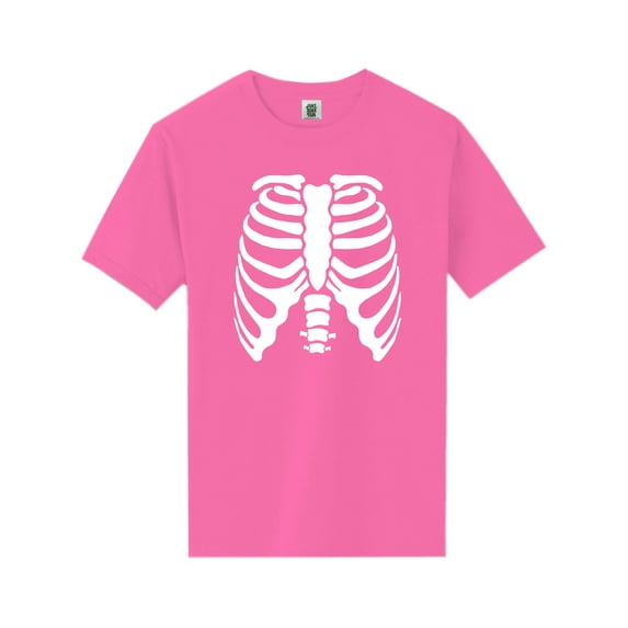 Skeleton Ribs Short Sleeve Neon T-Shirt