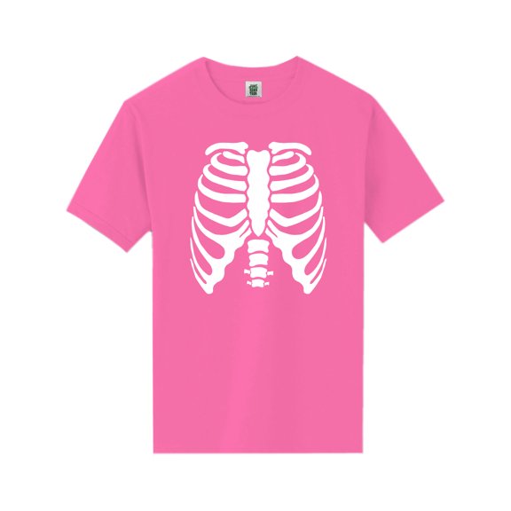 Skeleton Ribs Short Sleeve Neon T-Shirt