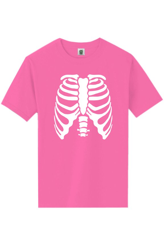 Skeleton Ribs Short Sleeve Neon T-Shirt