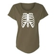 thumbnail image 1 of Skeleton Ribs Womens Dolman Tee, 1 of 3