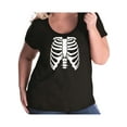 thumbnail image 1 of Skeleton Ribs Womens Plus Size Scoopneck Tee, 1 of 1