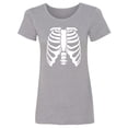 thumbnail image 1 of Skeleton Ribs Womens crewneck tee, 1 of 2