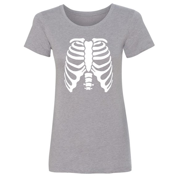 Skeleton Ribs Womens crewneck tee
